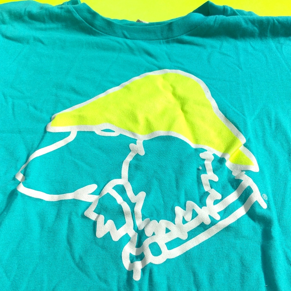 Salty Dog small T-shirt teal green blue